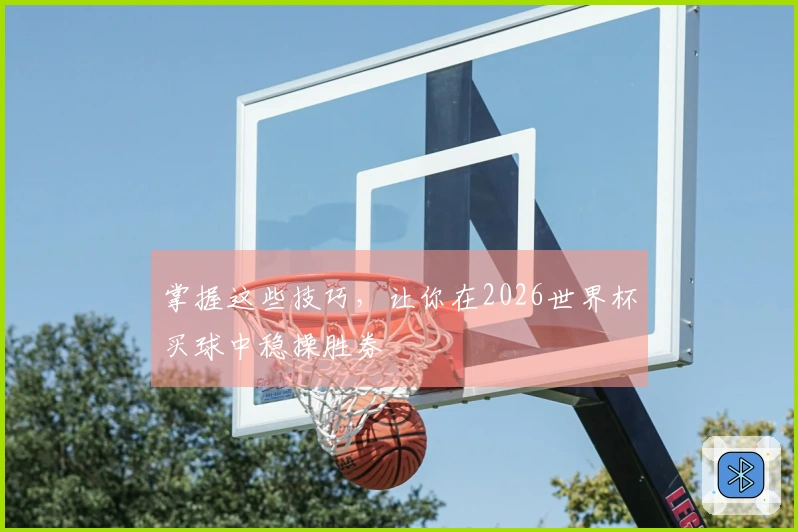 掌握这些技巧，让你在2026世界杯买球中稳操胜券
